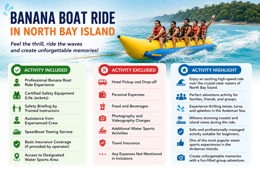 Banana Boat Ride in North Bay Island – A Fun-Filled Adventure in the Andaman Islands