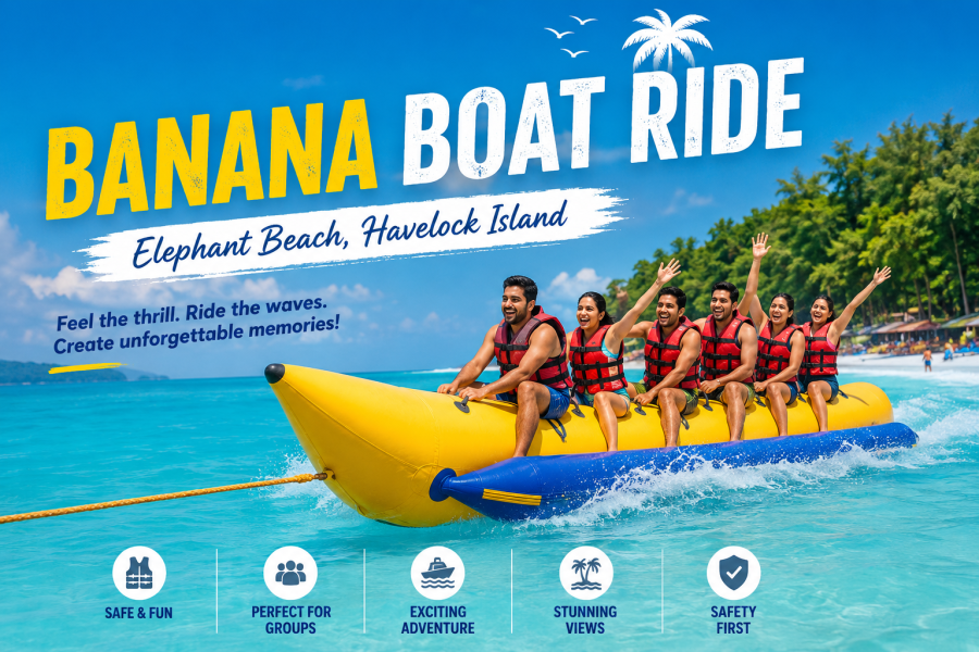 Banana Boat Ride – Elephant Beach, Havelock Island