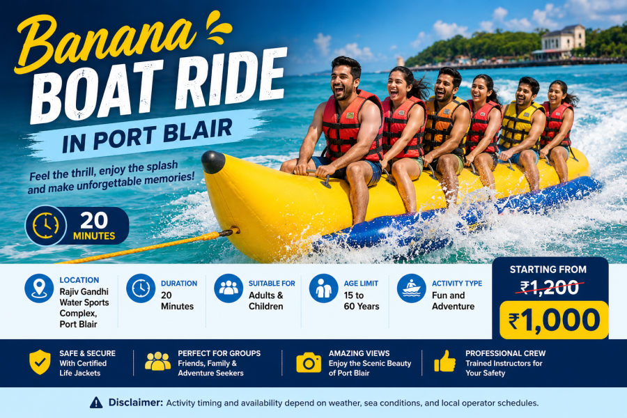 Banana Boat Ride in Port Blair