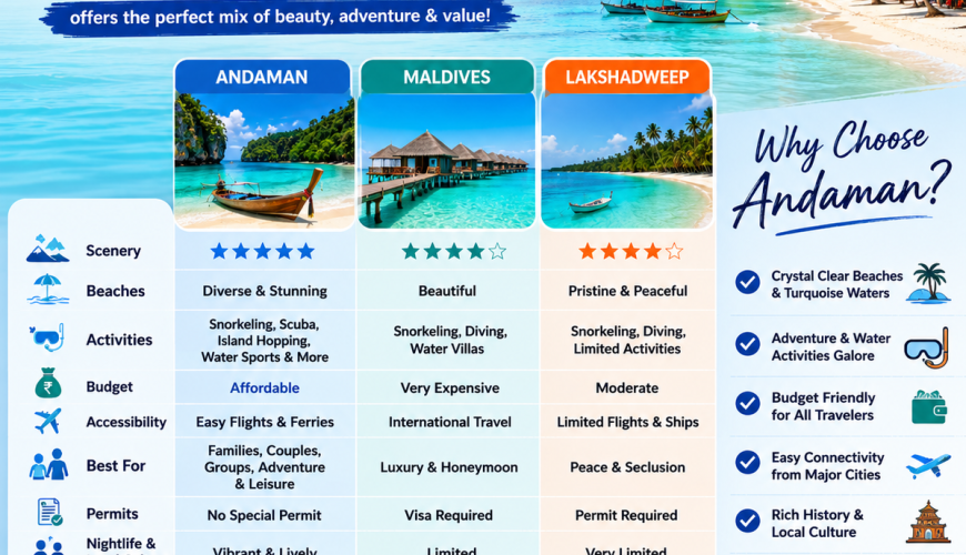 Andaman vs Maldives vs Lakshadweep??
